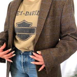 Vintage Springfield Harley Davidson Taupe Long Sleeve T-Shirt